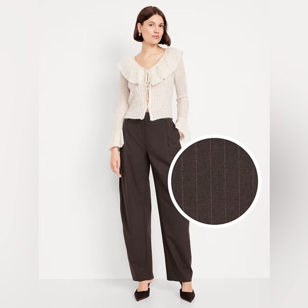 NWT! Old Navy High-Waisted Taylor Barrel Ankle Pants 801614